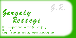 gergely rettegi business card